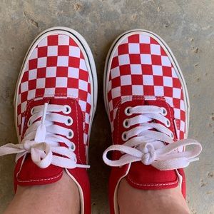 Vans Red Checkered